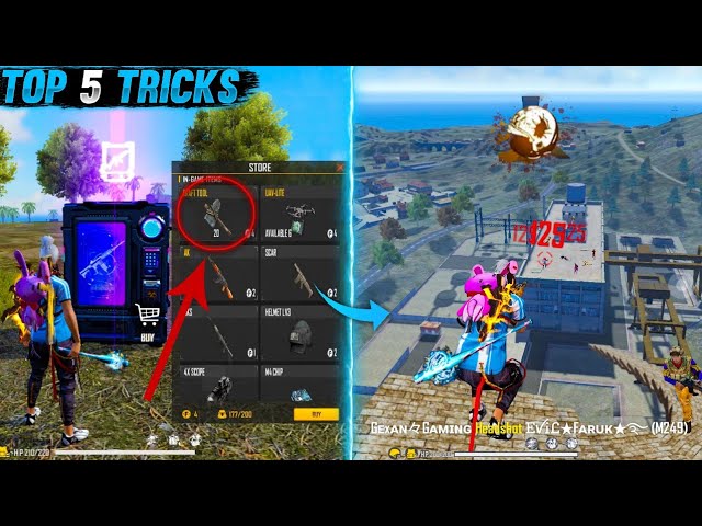 TOP 5 NEW SECRET TIPS & TRICKS IN FREE FIRE MAX 2021- GEXAN GAMING #5
