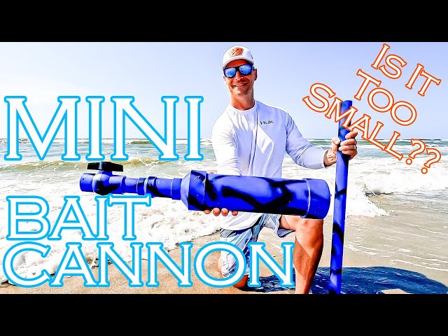 TINY BAIT CANNON! Will it Work?! HOW FAR CAN IT CAST??