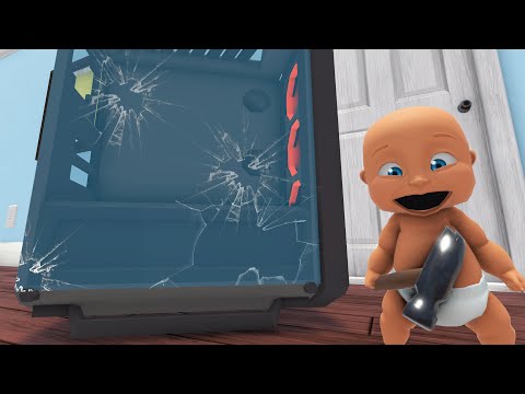 Baby BREAKS Daddy COMPUTER (who's your daddy)