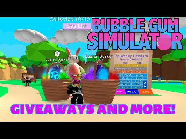 Roblox Bubble Gum Simulator Giveaways and Grinding! (Road to 5.4k!)