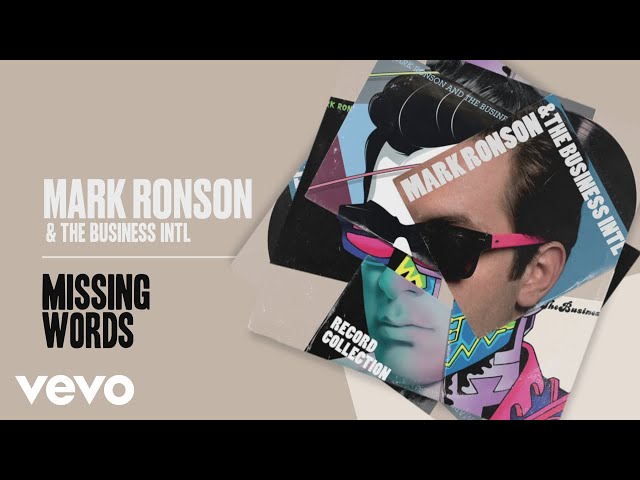 Mark Ronson, The Business Intl. - Missing Words (Official Audio)