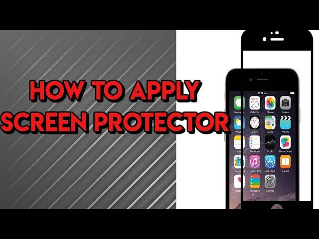 How to apply a screen protector bubble-free