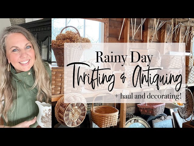 Rainy Day Thrifting and Antiquing | Thrift and Antique Haul | 2024