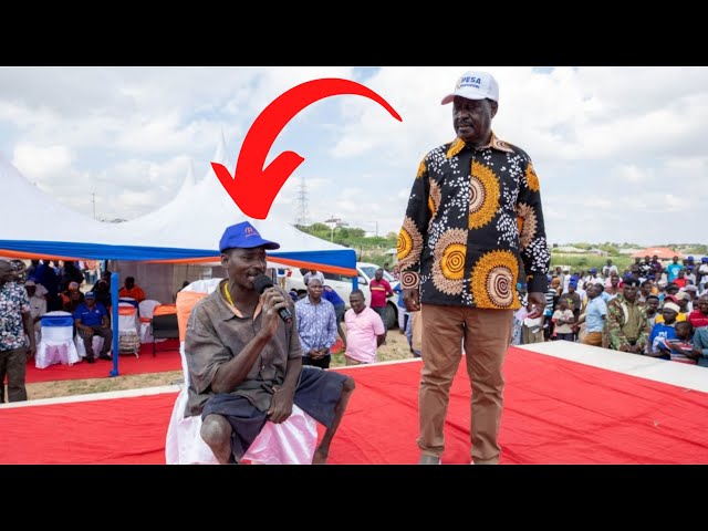 SEE WHAT RAILA ODINGA DID TO THIS DISABLED MAN IN KWALE!!♥♥♥