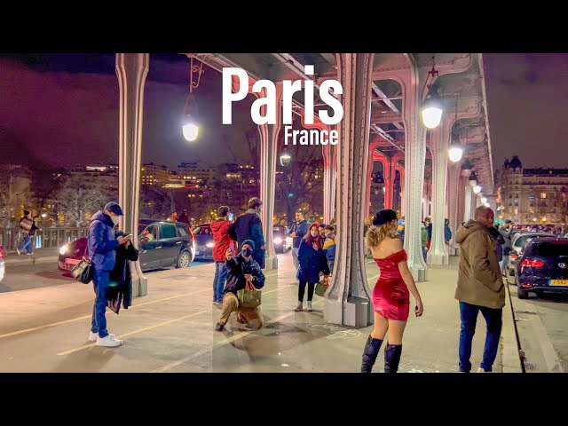 Paris, France 🇫🇷 - Midnight Chaos January 2022 - 4K -HDR Walking Tour (▶145 min)
