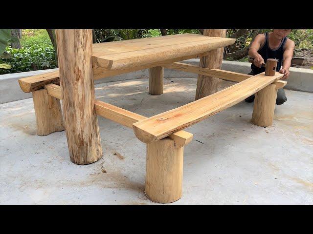 Amazing Craft Woodworking Ideas With Perfect Joints From Monolithic Wood // Build A Great Wooden Hut