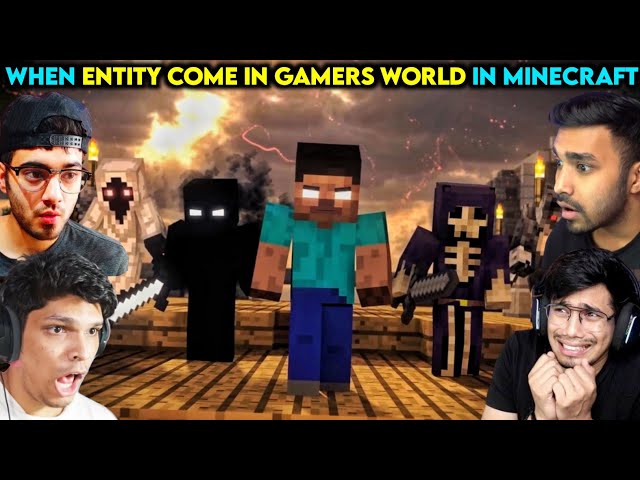 When Entity Comes in Gamer's World in Minecraft || Entity Comes in Gamer's World