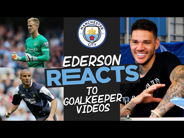 EDERSON REACTS! | Ederson reacts to iconic Man City goalkeeper moments!