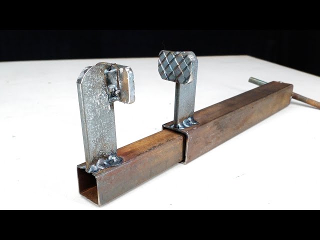How to make a metal iron clamp