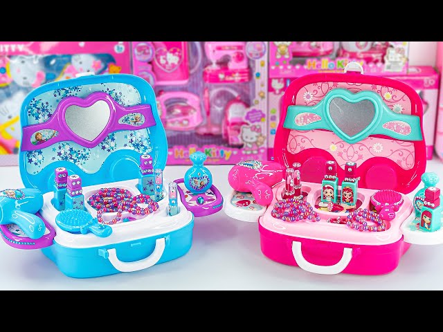 Satisfying with Unboxing Cute Pink and Blue Beauty Bag Play Set | Make Up Toys ASMR | Clay House