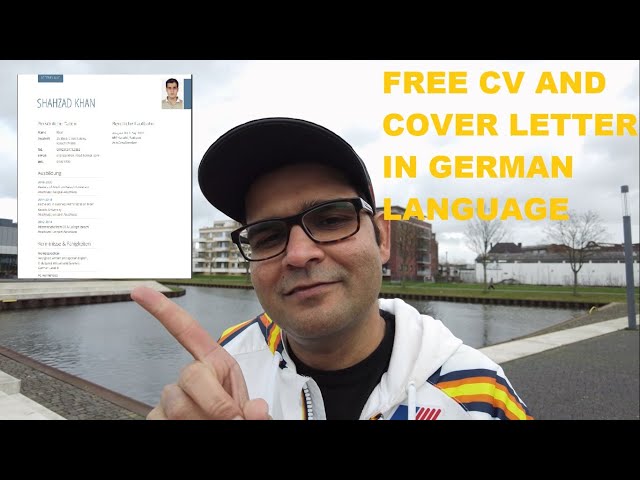 Cv And Cover Letter in German Language for Applications (Urdu Vlog)