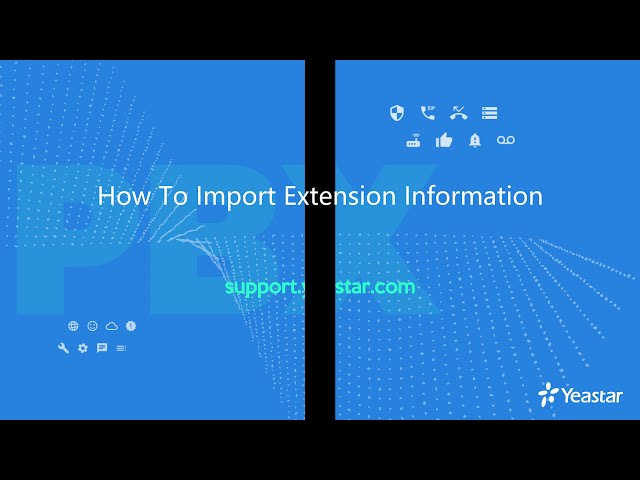 How To Import Extension Information