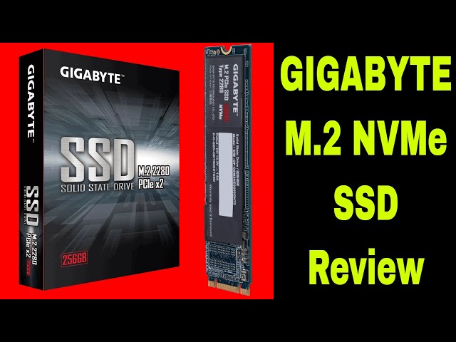 Gigabyte M.2 SSD PCIe NVMe Review and speed tests