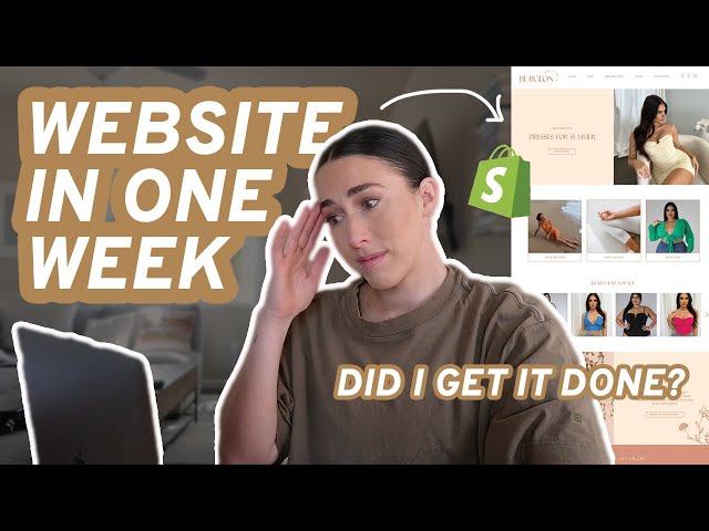 WEBSITE IN A WEEK | Adobe XD to Shopify Web Design