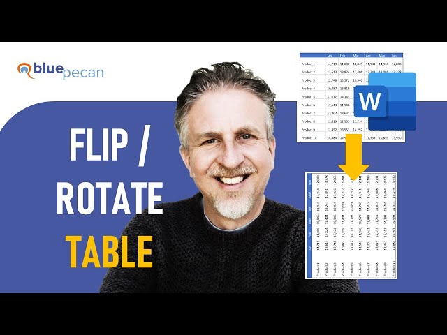 How to Flip or Rotate a Table in Microsoft Word - 2 Methods