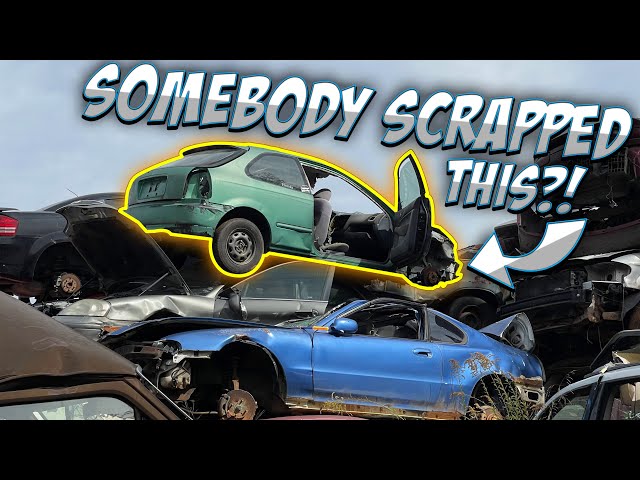 Searching for rare Honda parts in the Junkyard!