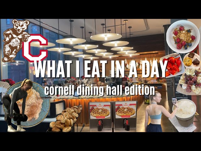 WHAT I EAT IN A DAY AT CORNELL | finals edition... college student #wieiad