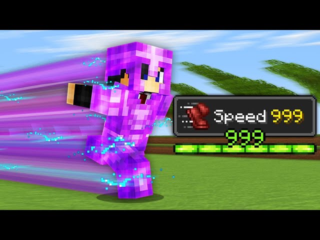 Minecraft but Your XP = Your Speed...