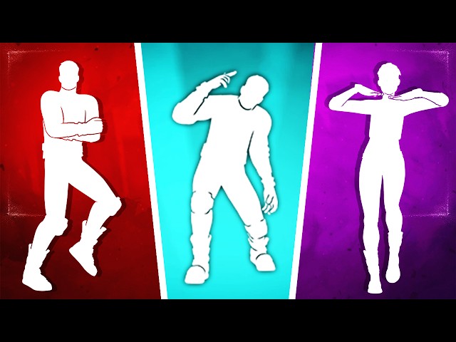Top 50 Fortnite Dances With The Best Music (Eminem - Real Slim Shady, Starlit, Cupid's Arrow)