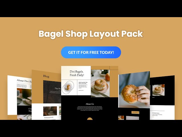 Get a FREE Bagel Shop Layout Pack for Divi