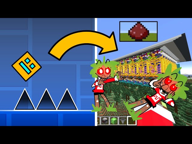 Let's Make Geometry Dash in Minecraft with Redstone!