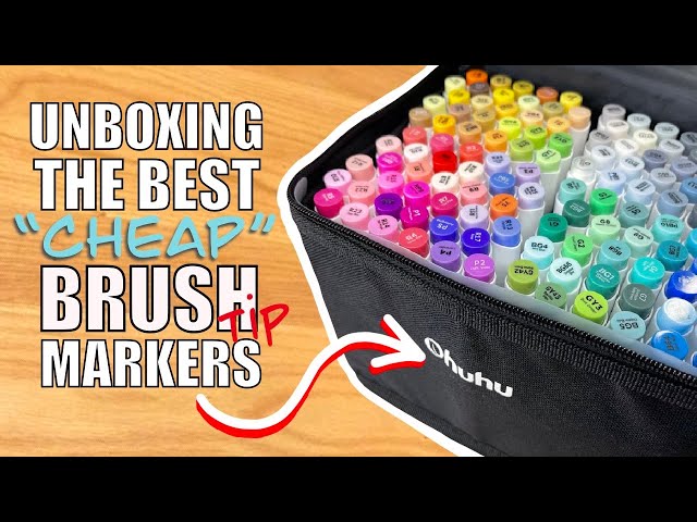 Unboxing The Ohuhu 120 Brush Marker Set - Better than Copic? | RM Designs15
