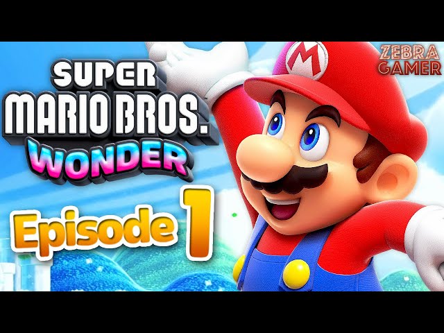 Super Mario Bros. Wonder Gameplay Walkthrough Part 1 - Flower Kingdom! World 1 Pipe-Rock Plateau!