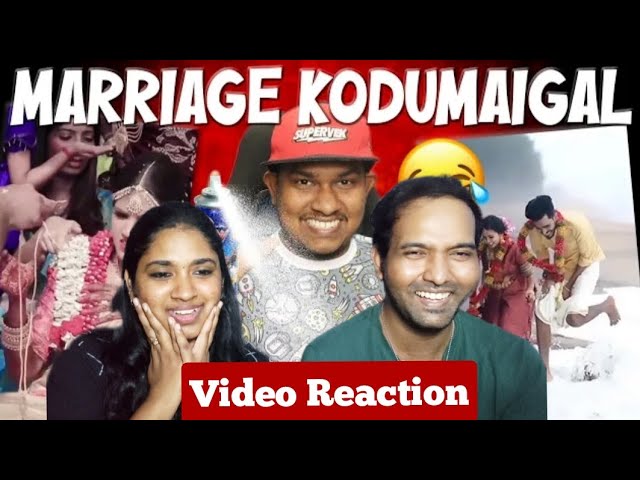 Marriage Kodumaigal 💞🤣😜😆Funny Marriage Troll Empty Hand Video Reaction | Tamil Couple Reaction