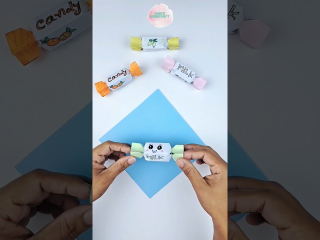 How to make paper bonbon #papercrafts #papercraft #origamicraft #shortsvideo #shorts #kidscrafts