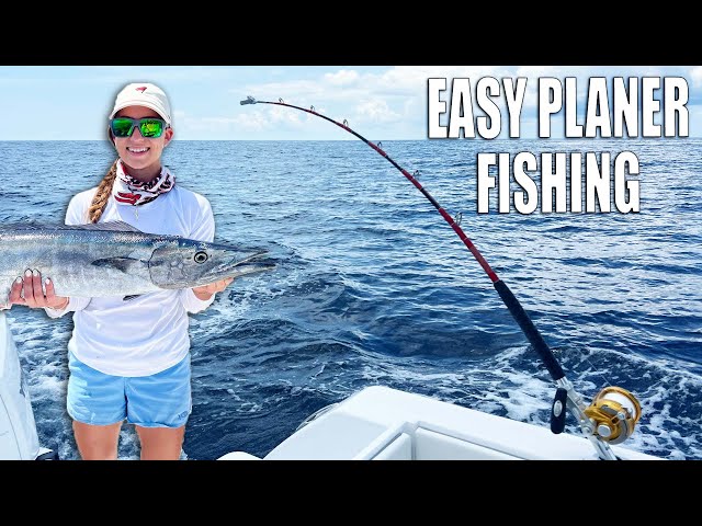 How To Planer Fish with Wind On Leader | How to catch Wahoo & Kingfish