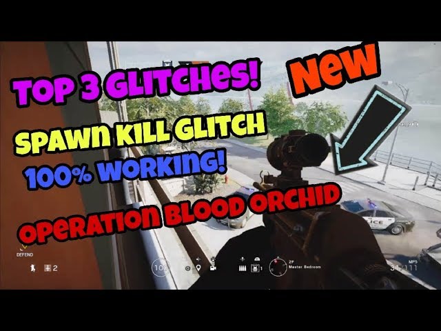 RAINBOW SIX SIEGE TOP 3 GLITCHES (NEW) OPERATION BLOOD ORCHID 2017