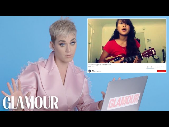 Katy Perry Watches Fan Covers On YouTube | Glamour