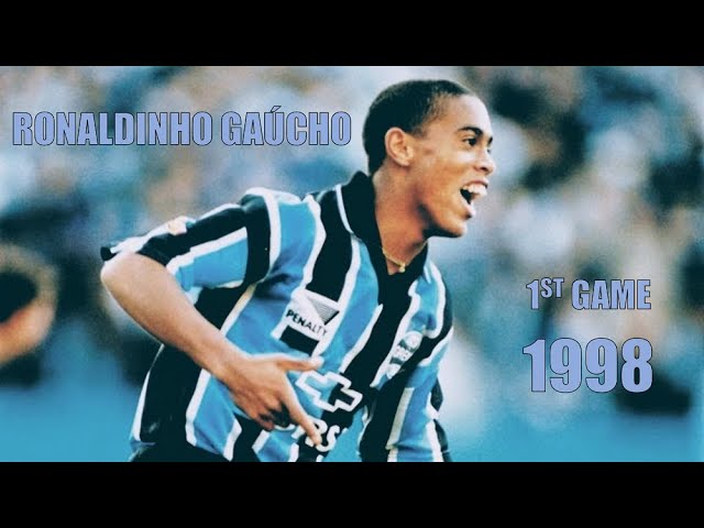 Ronaldinho Gaucho first game as professional player - Gremio 1-0 Vasco (Copa Libertadores)