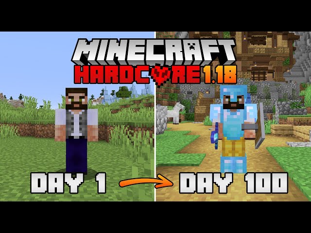 100 days in a Hardcore Minecraft 1.18