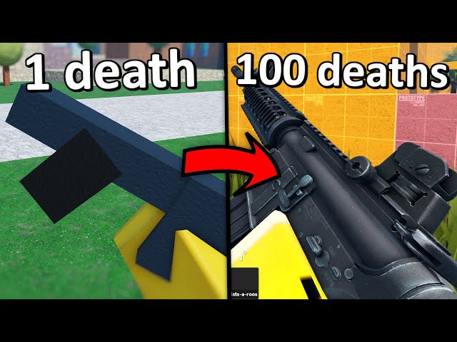 ROBLOX GUNS but every time i die THEY GET BETTER...