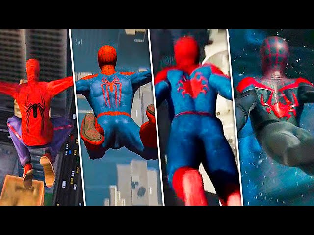 Evolution of Highest Jump in Spider-Man Games 2000 - 2020