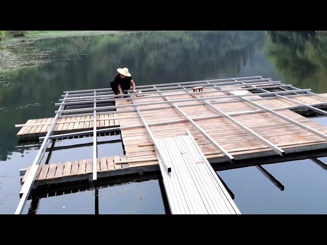 The guy builds the second water bamboo house【Water Dweller】