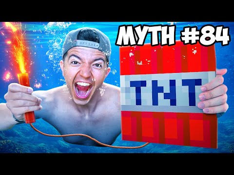 BUSTING 100 Minecraft Myths in Real Life!