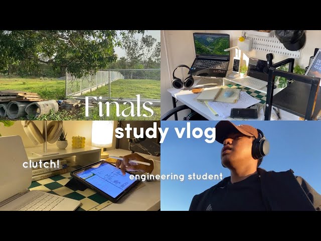 Final Exam Clutch!📚 | Engineering Student Study Vlog, 24hrs Before my Exam🍃