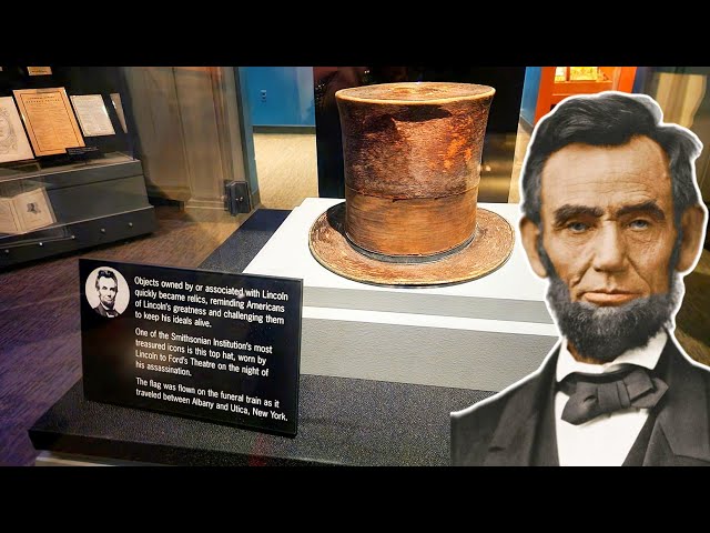ABRAHAM LINCOLN Assassination Hat | President & FIRST LADY Wing of SMITHSONIAN