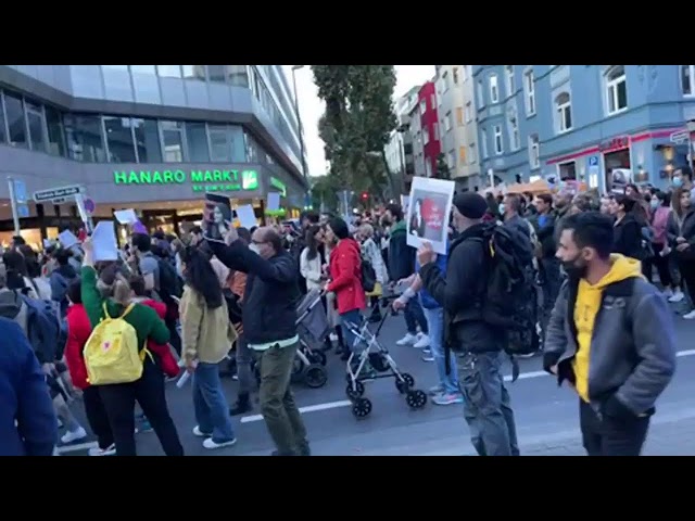 تظاهرات حمایت از مردم ایران2 live Düsseldorf