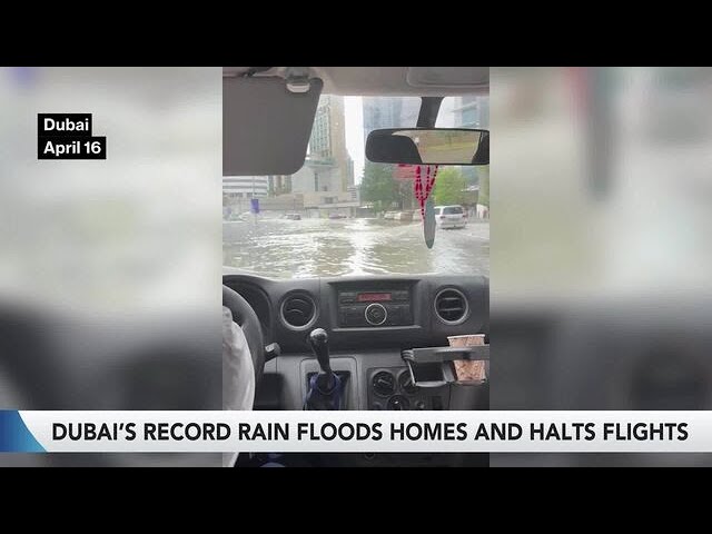 Dubai's Record Rainfall Floods Homes, Flights (Correct)