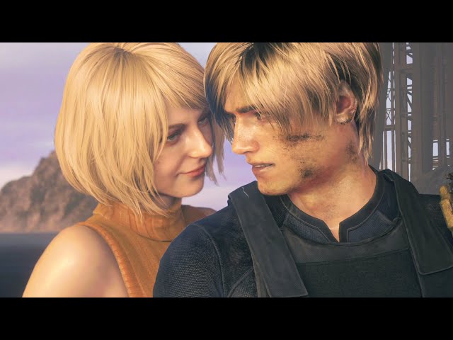 Ashley Has a Crush On Leon (All Scenes) - Resident Evil 4 Remake 2023