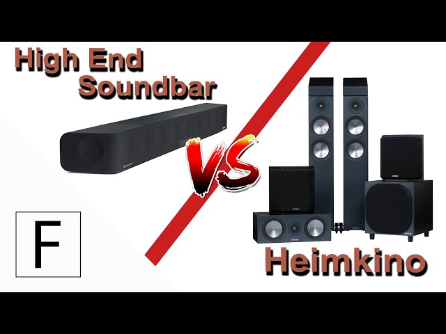 Soundbar vs. Heimkino Set! Sennheiserambeo Soundbar vs. Monitor Audio Set + Denon AVR-S760S