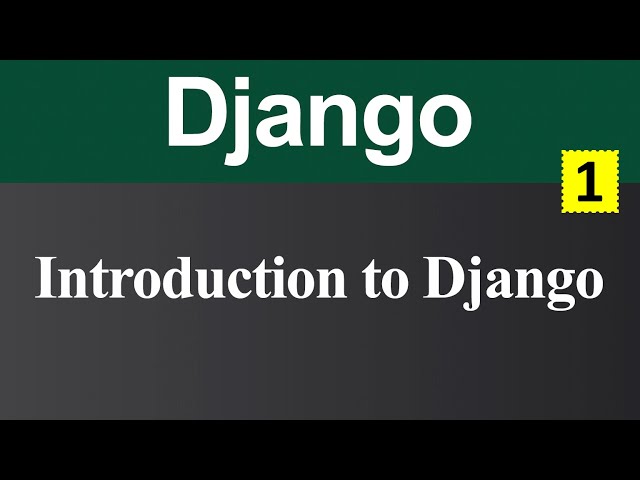 Introduction to Django (Hindi)