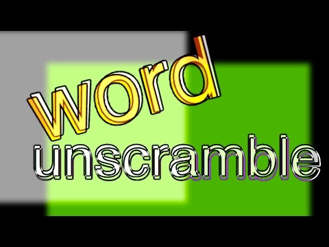 word unscramble 5