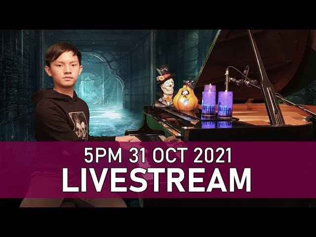 Halloween Sunday Piano Livestream Thriller, Don't Be Shy, Bohemian Rhapsody | Cole Lam 14 Years Old