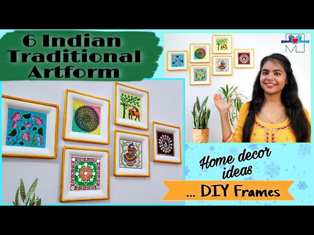 6 Traditional Paintings- Madhubani, Pichwai, Warli, Gond, Lippan & Mandala | DIY Home Decor