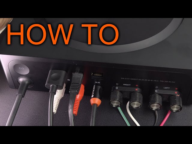 How to connect Sonos Amp