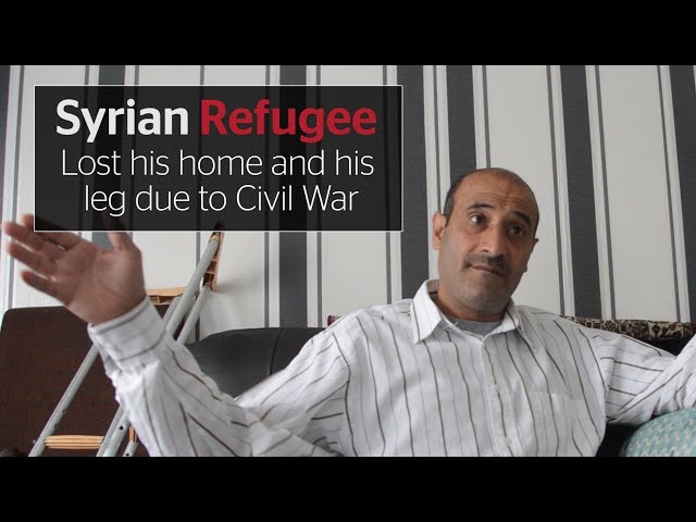Syrian refugee Hussein's horror: losing his home and his leg